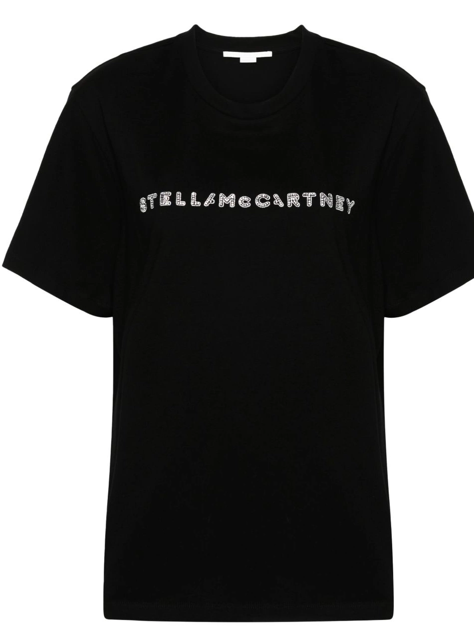 Affordable Stella Women crystal-logo T-shirt McCartney cotton 0402